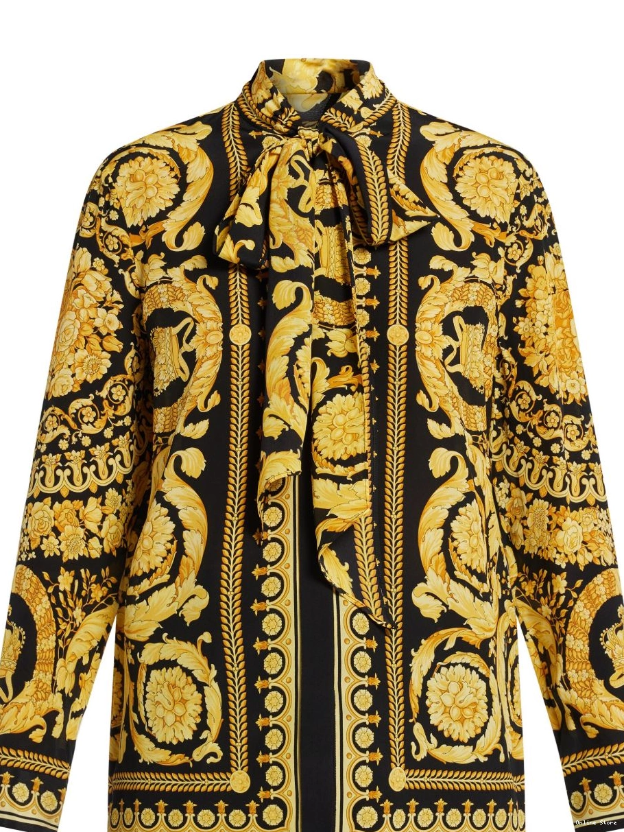 Affordable Barocco-print blouse Versace Women silk 0726